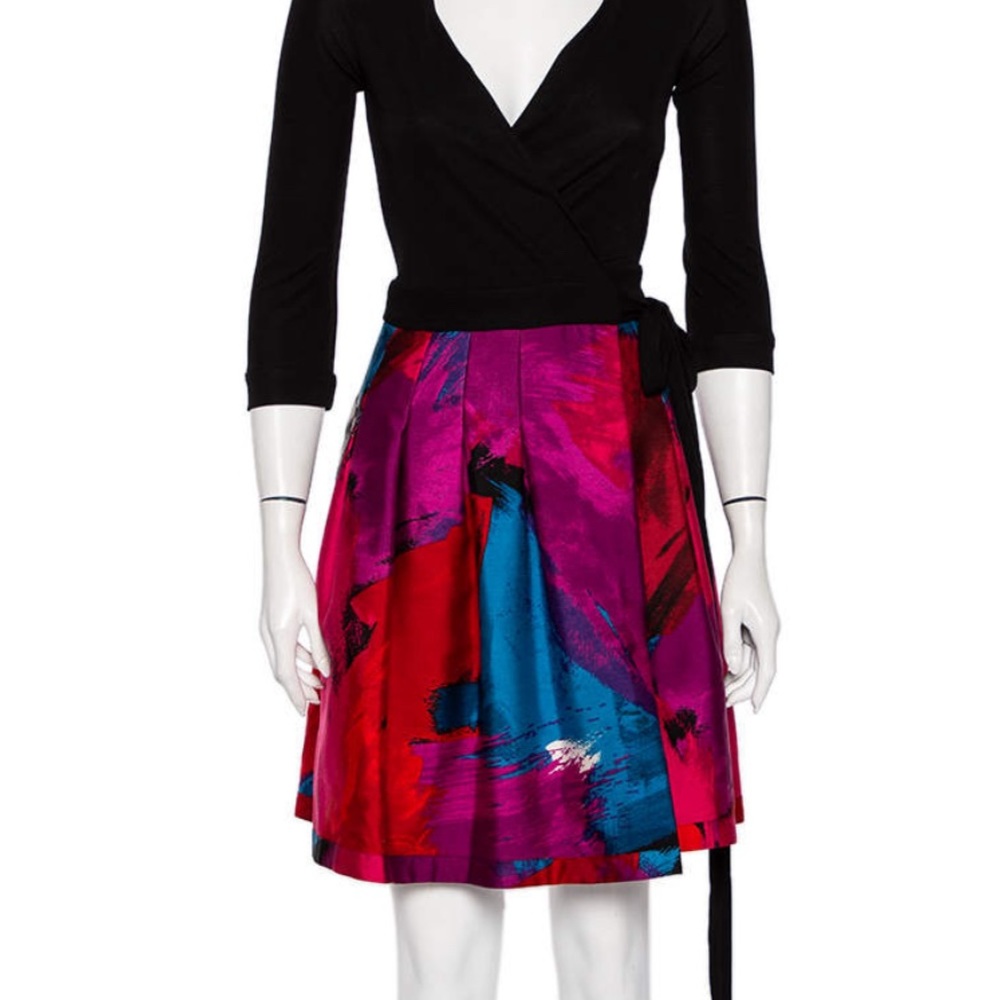 NWT DVF Diane Von Furstenberg Jewel Wrap Dress 8